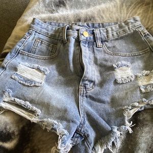 Denim shorts